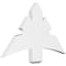 Ekena Millwork Davenport Architectural Grade PVC Gable Bracket, 36"W x 21"H x 2"D x 6"F, 14/12 Pitch GBP036X21X0206DAV00 - alternate 1
